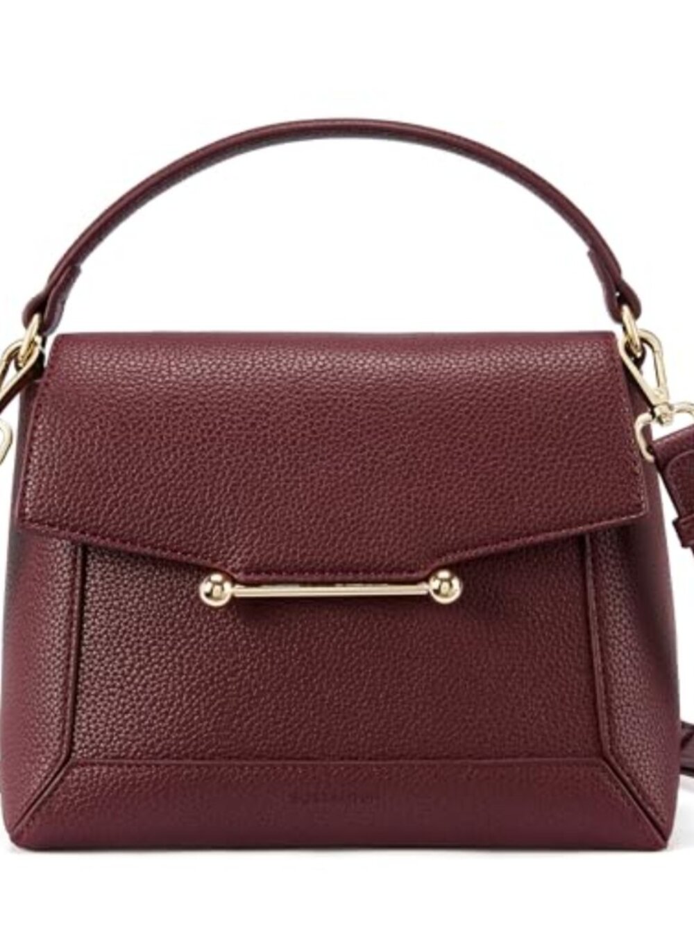 Small Vegan Leather Crossbody Bag Top Handle Shoulder Purse